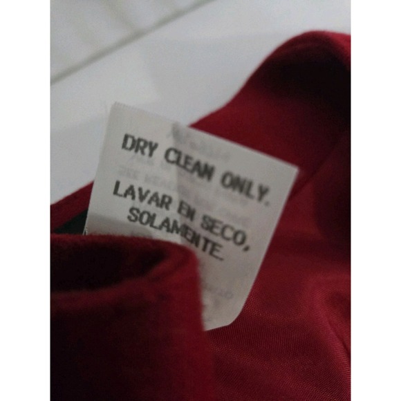 Vtg 90s Sag Harbor Red Wool Jumper Dress Womens‎ Size 12 Sleeveless Retro - Picture 9 of 10